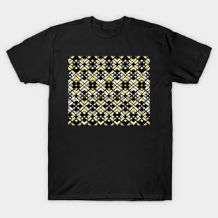 Abstract geometric pattern - gold, gray and black. T-Shirt